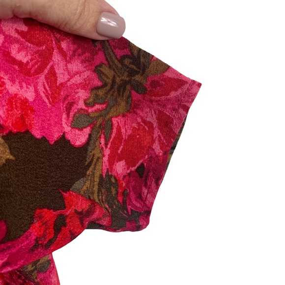 JJill floral long sleeve blouse top. Size M - Picture 5 of 9